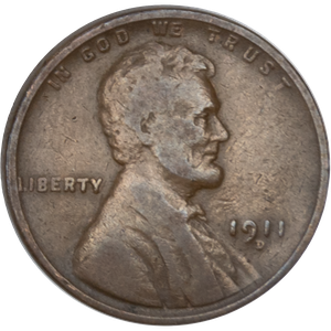 1911-D Lincoln Head Cent CIRC Main Image
