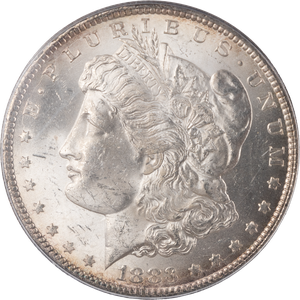1883-CC Morgan Silver Dollar ANACS MS63 Main Image