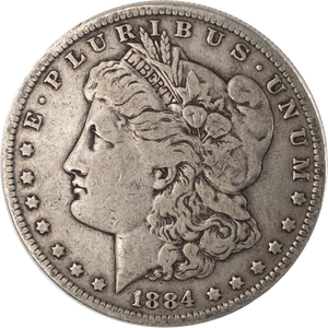 1884 Morgan Silver Dollar Main Image