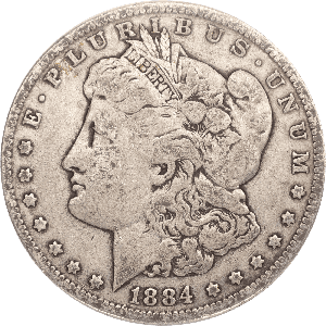 1884 Morgan Silver Dollar VG#2 Main Image