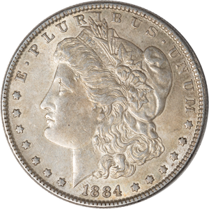 1884 Morgan Silver Dollar XF#2 Main Image