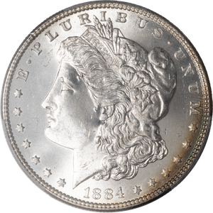 1884 Morgan Silver Dollar MS65 Main Image