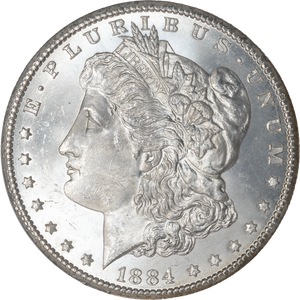 1884-CC Morgan Silver Dollar Main Image