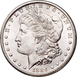 1884-CC Morgan Silver Dollar Main Image