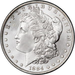 1884-CC Morgan Silver Dollar MS65 Main Image