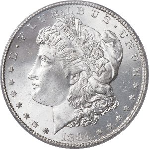 1884-CC Morgan Silver Dollar MS64 | Littleton Coin Company