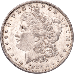 1884-O Morgan Silver Dollar VF Main Image