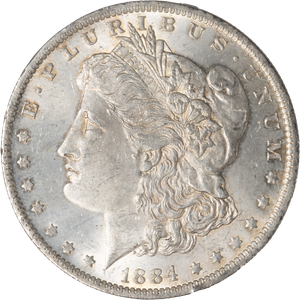 1884-O Morgan Silver Dollar AU55 Main Image
