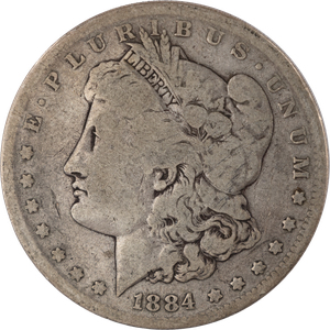 1884-S Morgan Silver Dollar PCGS    A50+ Main Image