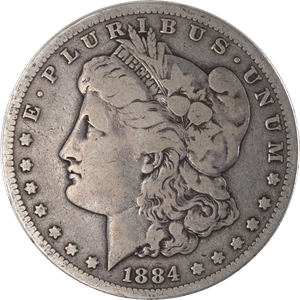 1884-S Morgan Silver Dollar F#2 Main Image