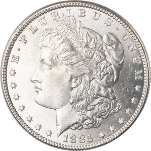 1885 Morgan Silver Dollar AU50 Main Image