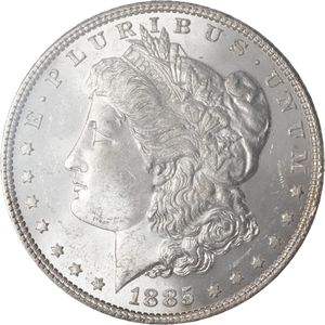 1885 Morgan Silver Dollar Main Image