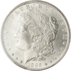 1885 Morgan Silver Dollar Main Image