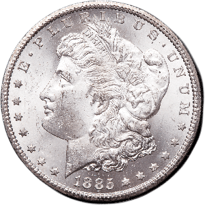 1885-CC Morgan Silver Dollar Main Image