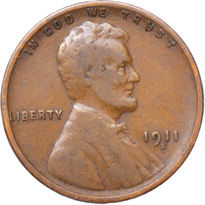 1911-S Lincoln Head Cent G Main Image