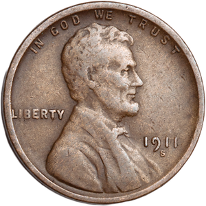 1911-S Lincoln Head Cent VG Main Image