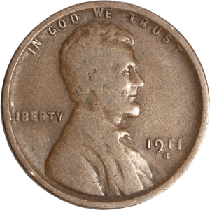 1911-S Lincoln Head Cent CIRC Main Image