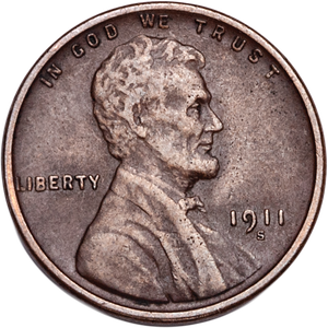 1911-S Lincoln Head Cent VF#2 Main Image