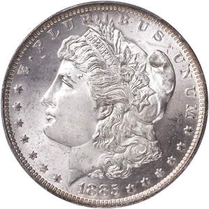 1885-O Morgan Silver Dollar MS64 Main Image