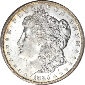 1885-O Morgan Silver Dollar Main Image