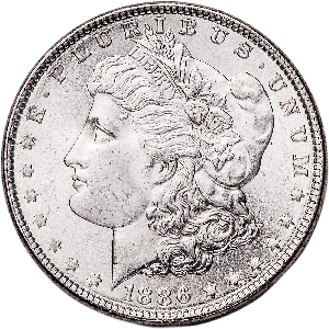1886 Morgan Silver Dollar Main Image