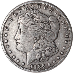 1886 Morgan Silver Dollar F#2 Main Image