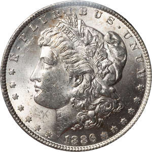 1886 Morgan Silver Dollar Main Image