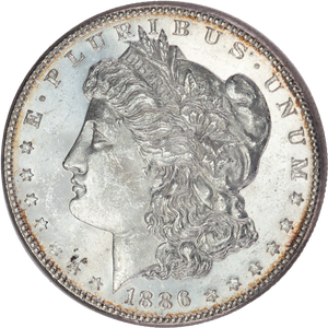 1886 Morgan Silver Dollar Main Image