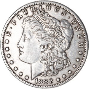 1886-O Morgan Silver Dollar XF Main Image