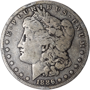 1886-O Morgan Silver Dollar VG#2 Main Image