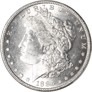 1886-S Morgan Silver Dollar, PCGS Certified, Very Choice Uncirculated, MS64 Main Image