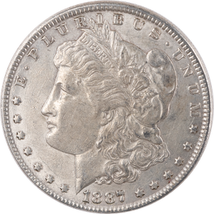 1887 Morgan Silver Dollar, Extra Fine Main Image
