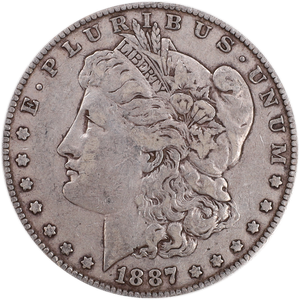 1887 Morgan Silver Dollar F#2 Main Image