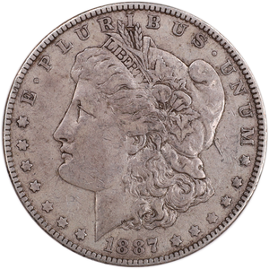 1887 Morgan Silver Dollar VF#2 Main Image