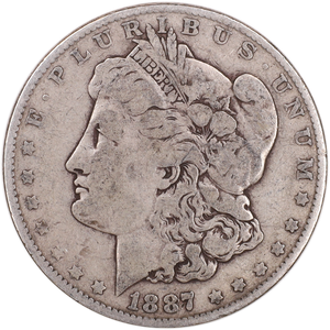 1887 Morgan Silver Dollar VG#2 Main Image
