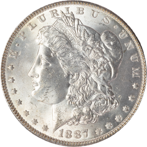 1887 Morgan Silver Dollar Main Image