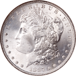 1887 Morgan Silver Dollar Main Image