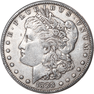 1888 Morgan Silver Dollar VF Main Image