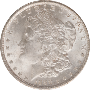 1888 Morgan Silver $ in Deluxe Hldr MS60 Main Image