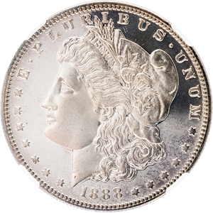 1888 Morgan Silver Dollar Main Image