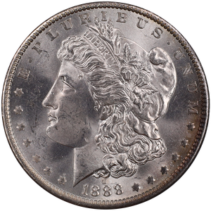 1888-O Morgan Silver Dollar MS63 Main Image