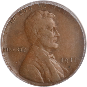 1911-S Lincoln Head Cent ANACS      VF25 Main Image