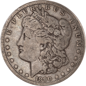 1890 Morgan Silver Dollar PCGS      M64+ Main Image