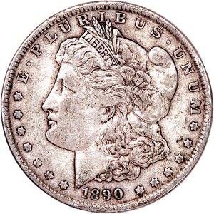 1890 Morgan Silver Dollar VF Main Image