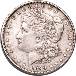 1890 Morgan Silver Dollar XF Main Image