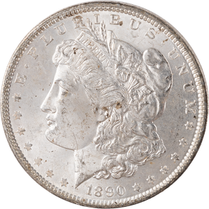 1890 Morgan Silver Dollar MS60 Main Image