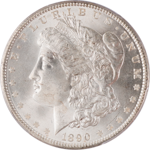 1890 Morgan Silver Dollar PCGS      M64+ Main Image