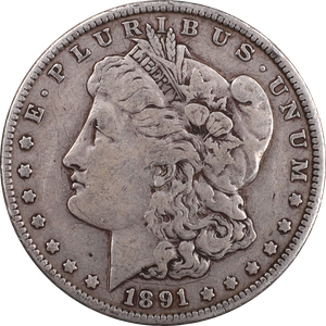 1891 Morgan Silver Dollar F Main Image