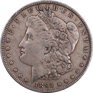 1891 Morgan Silver Dollar VF Main Image