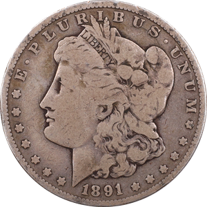 1891 Morgan Silver Dollar VG#2 Main Image